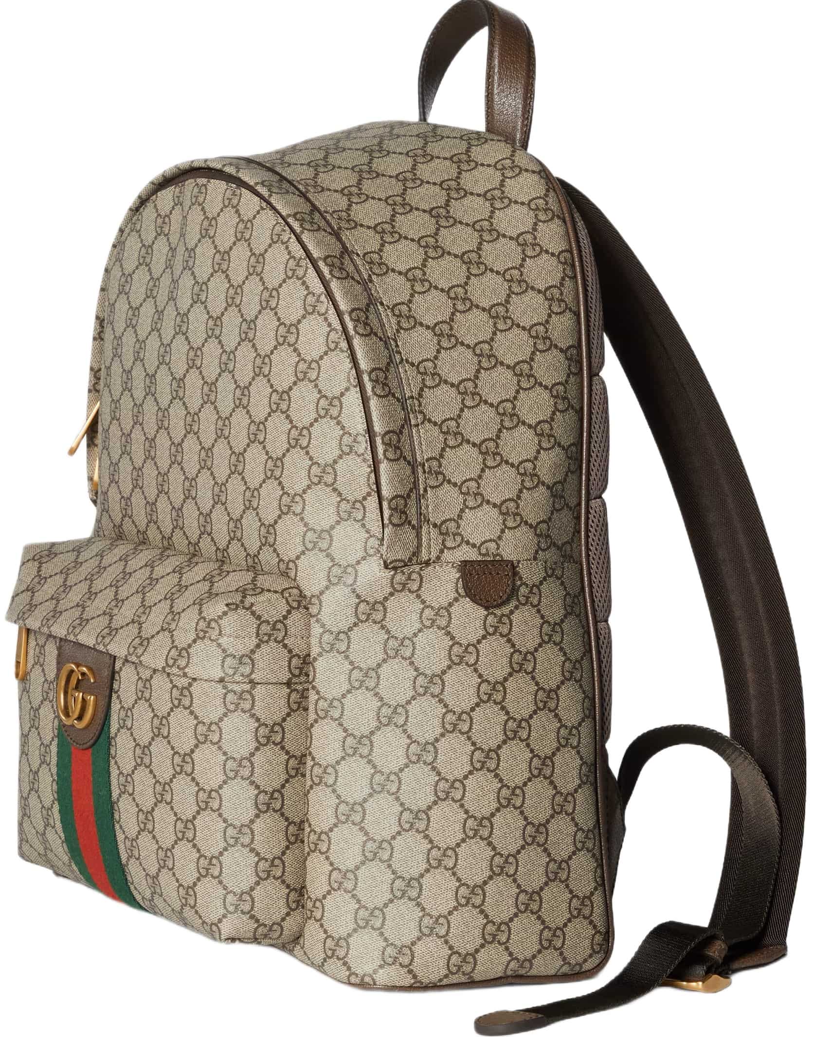 Ba lô Gucci Ophidia Medium Backpack Beige and Dark Brown 10