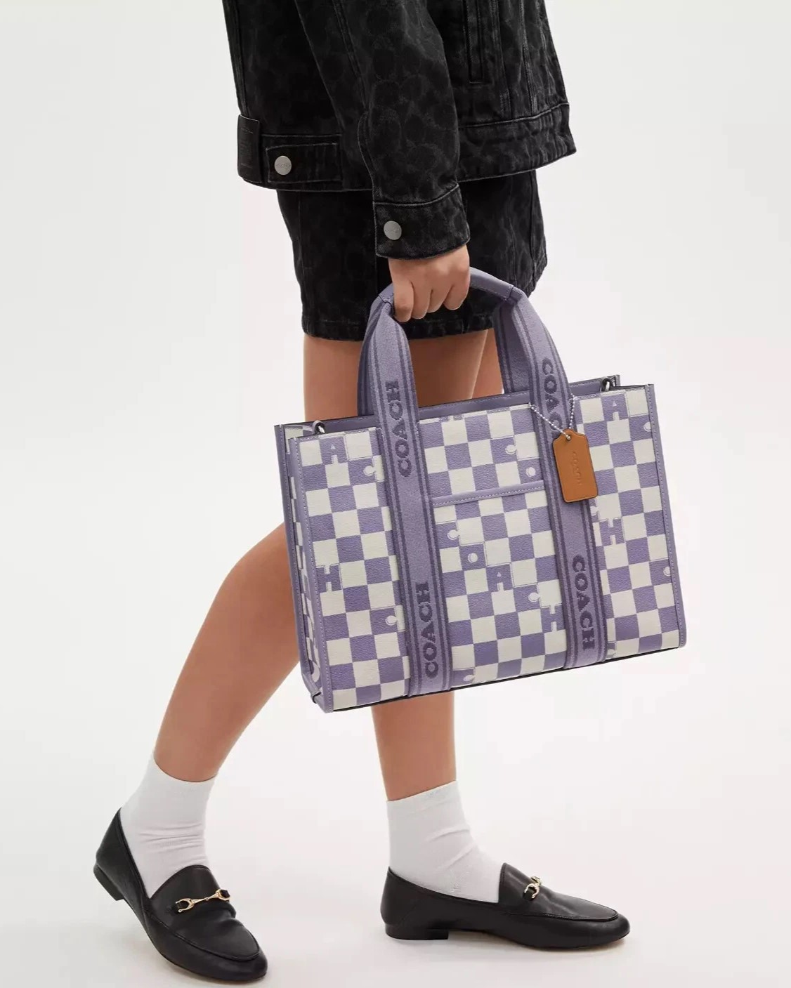 Túi xách Coach Smith Tote With Checkerboard Print CR101 5