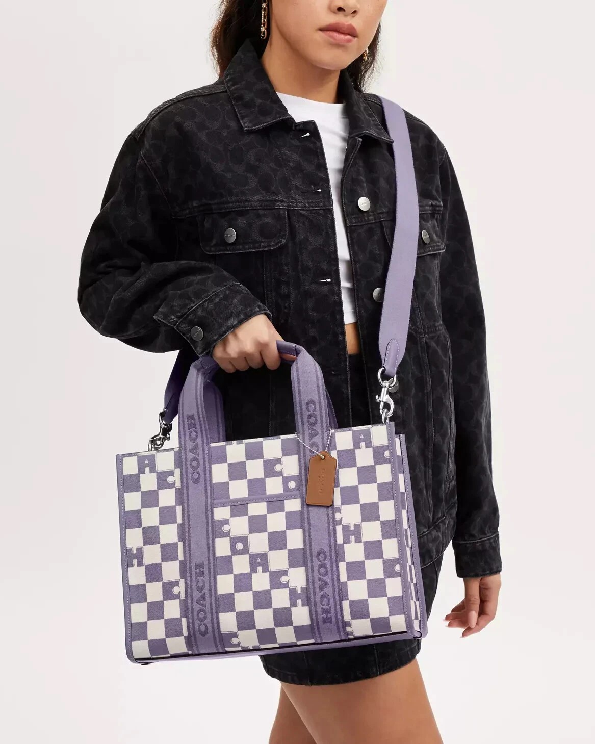 Túi xách Coach Smith Tote With Checkerboard Print CR101 6