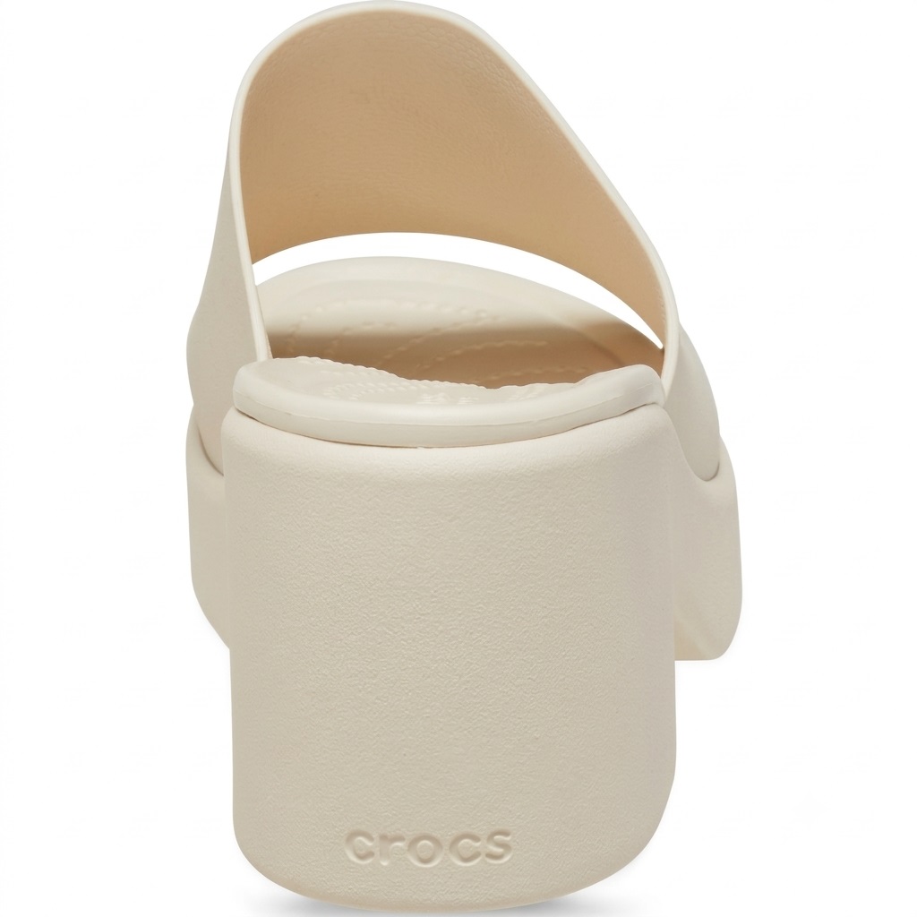 Dép Cao Gót Nữ Crocs Sandal Women Brooklyn Frocsted Slide Heel Bone 10