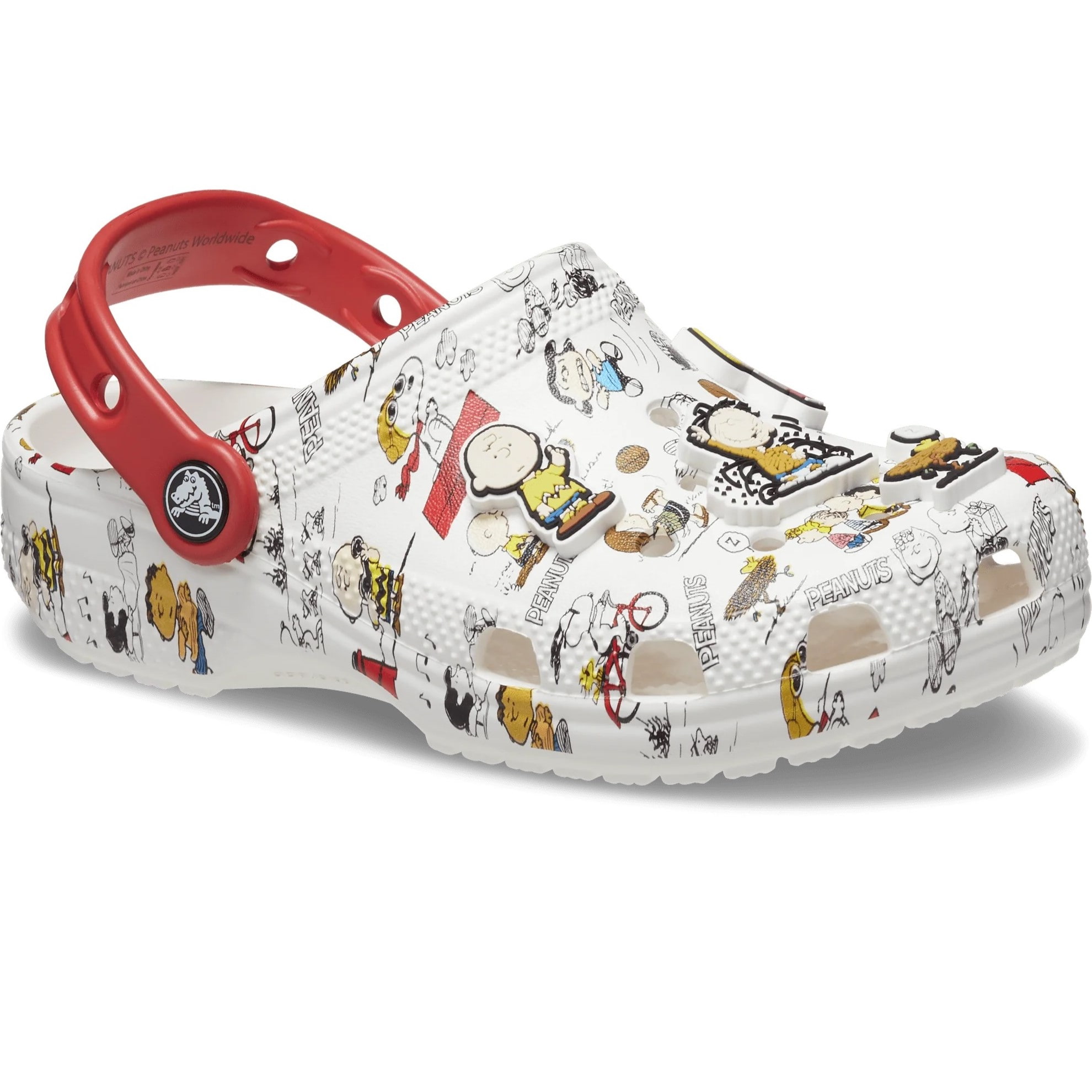 Dép Crocs Peanuts Classic Clog White 2