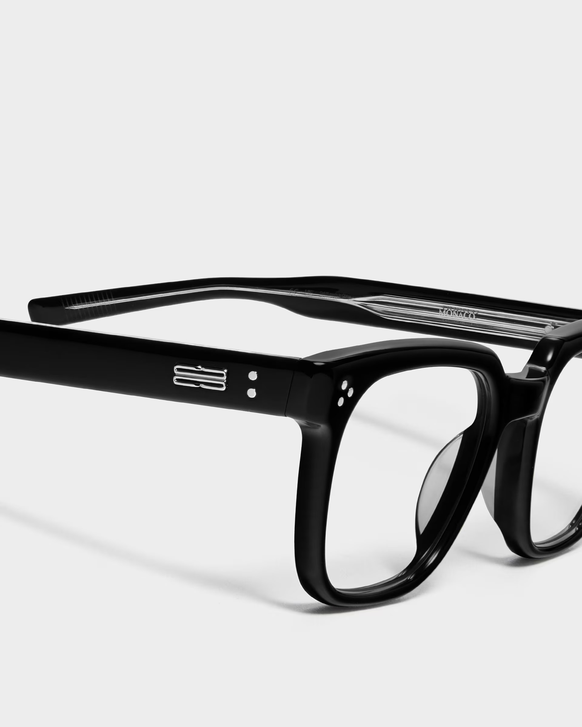 Mắt kính gọng cận Gentle Monster Monaco 01 Clear Lenses Black Acetate Frame 5