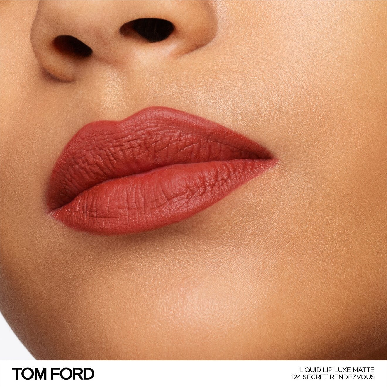 Son Kem Tom Ford Liquid Lip Luxe Matte Màu 124 Secret Rendezvous Đỏ Đất 6