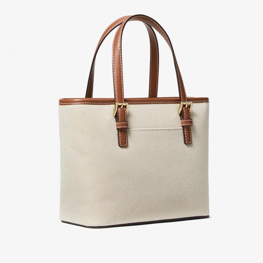 Túi Michael Kors Mini tout-bag Jet Set Travel from the canvas Brown 4