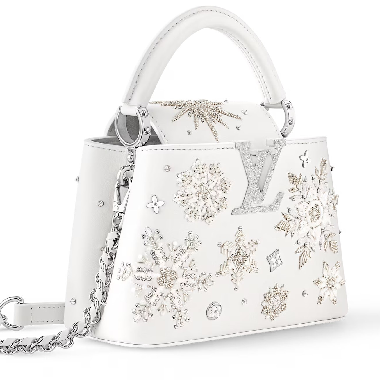 Túi Louis Vuitton Capucines Mini Optical White M11934 1