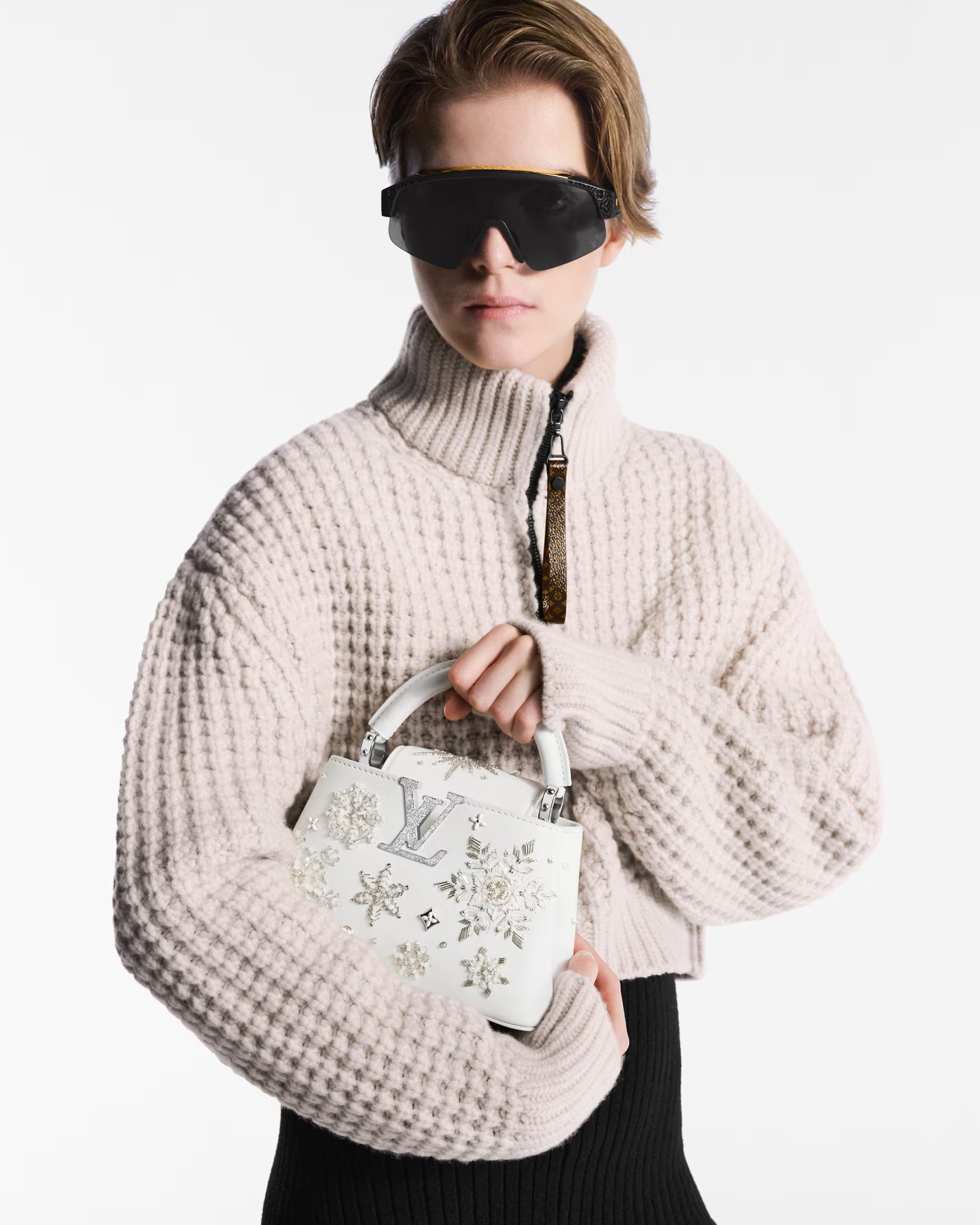 Túi Louis Vuitton Capucines Mini Optical White M11934 2