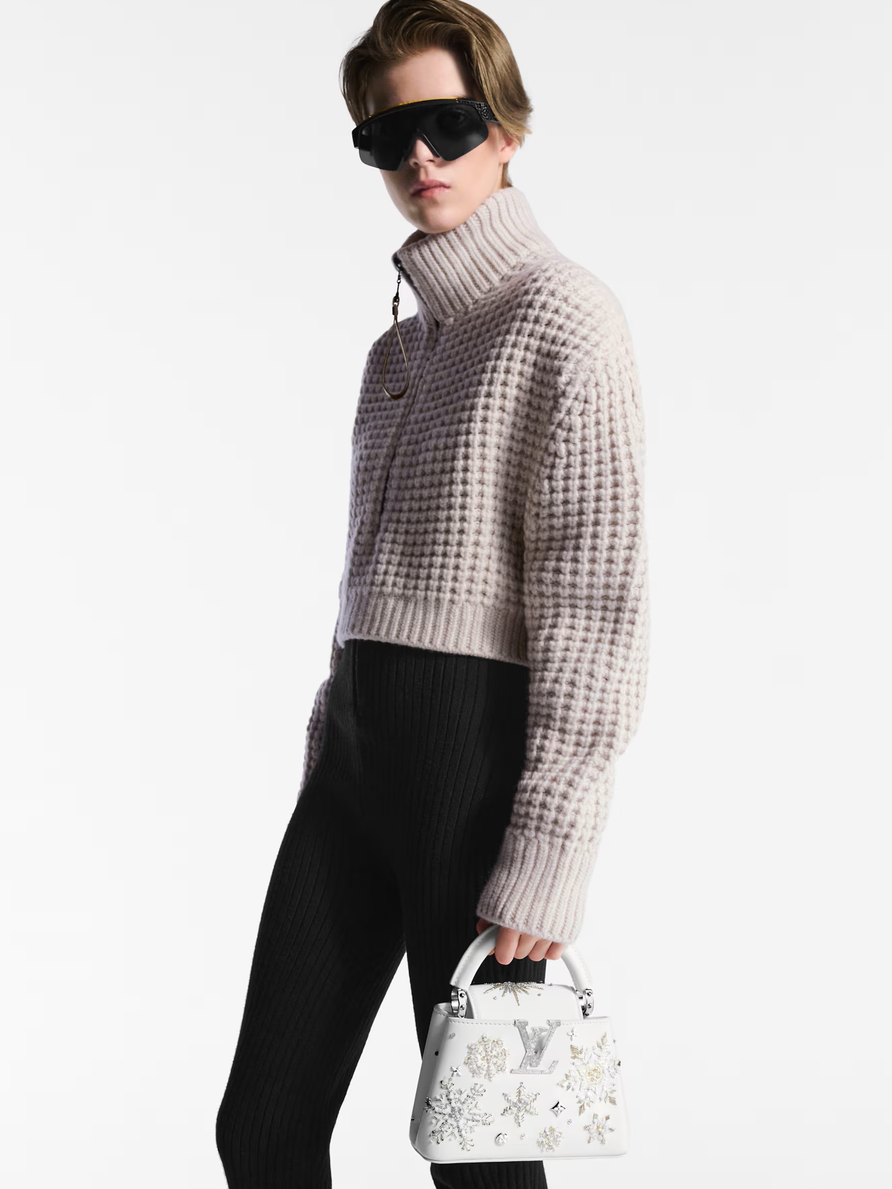 Túi Louis Vuitton Capucines Mini Optical White M11934 5