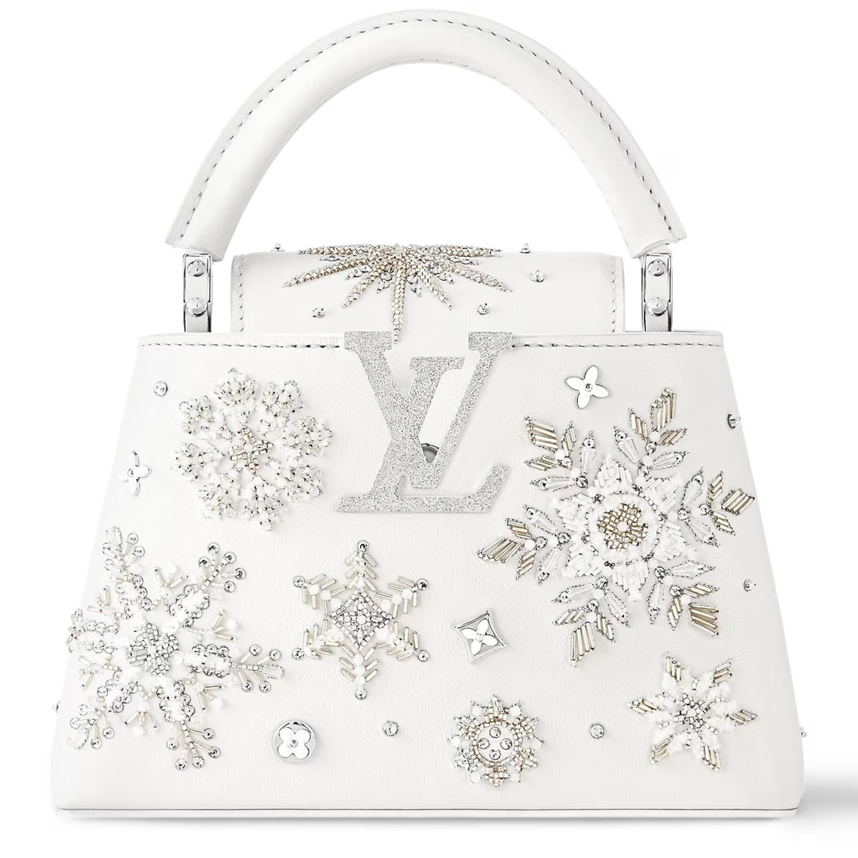 Túi Louis Vuitton Capucines Mini Optical White M11934 6
