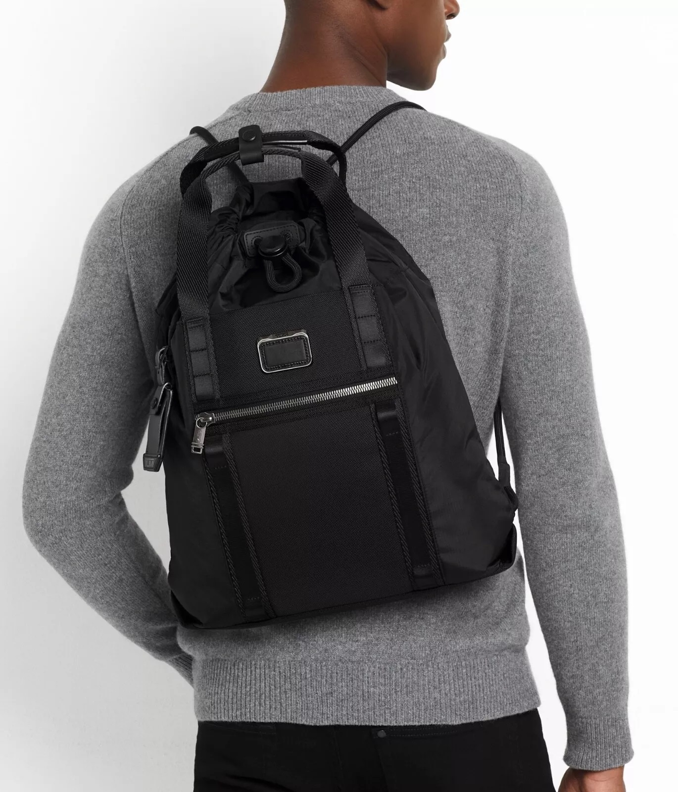 Balo Tumi Alpha Bravo Transport Drawstring Pack Black 2
