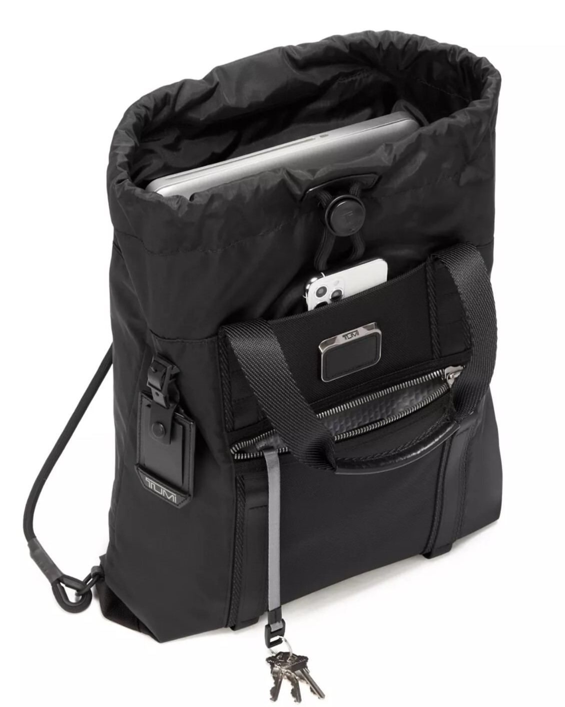 Balo Tumi Alpha Bravo Transport Drawstring Pack Black 7