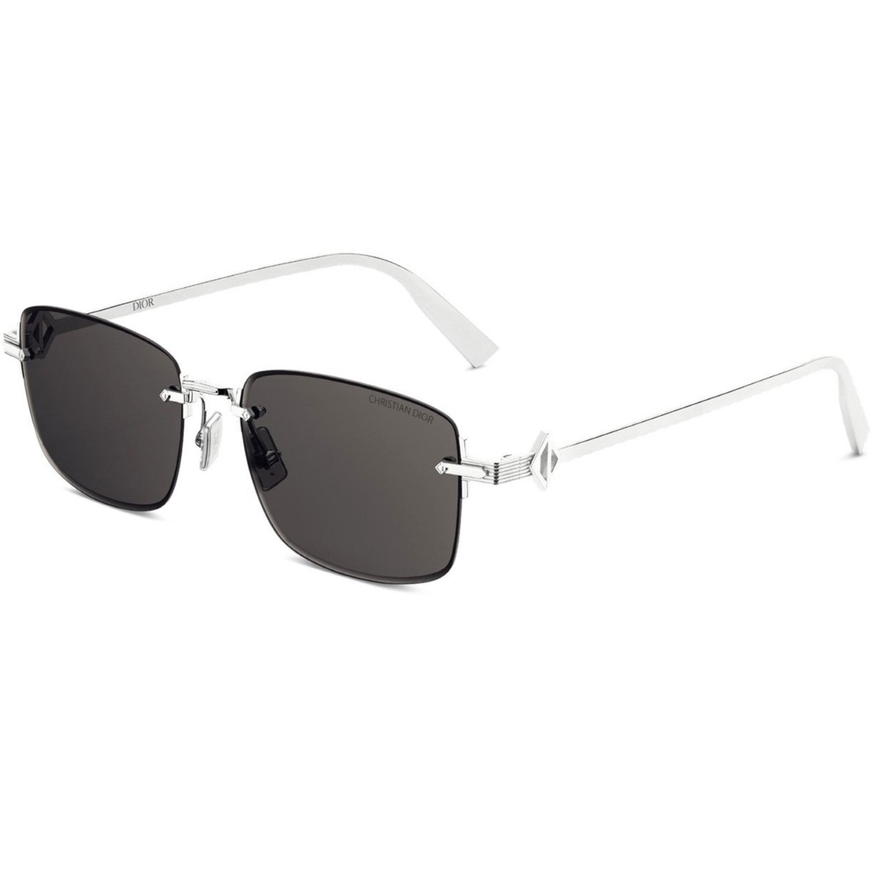 Mắt kính Dior CD Diamond S11U Rectangular Sunglasses Grey Lens 3