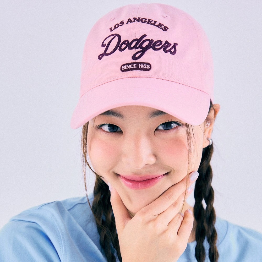 Mũ MLB Varsity Lettering Ball Cap Los Angeles Dodgers Peach 3ACPL033N-07PCS 7