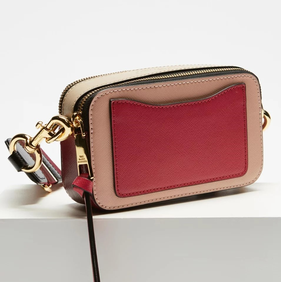 Túi đeo chéo nữ Marc Jacobs da thật màu hồng | Túi xách Snapshot Camera bag mẫu mới nhất 19