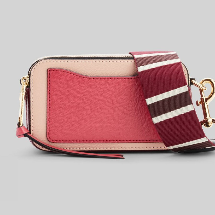 Túi đeo chéo nữ Marc Jacobs da thật màu hồng | Túi xách Snapshot Camera bag mẫu mới nhất 22