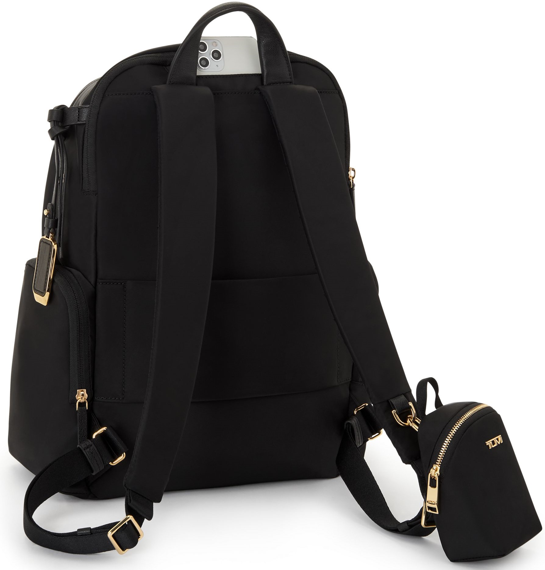 Phụ kiện đeo túi balo Tumi Voyageur Charm Pouch Black Gunmetal 4