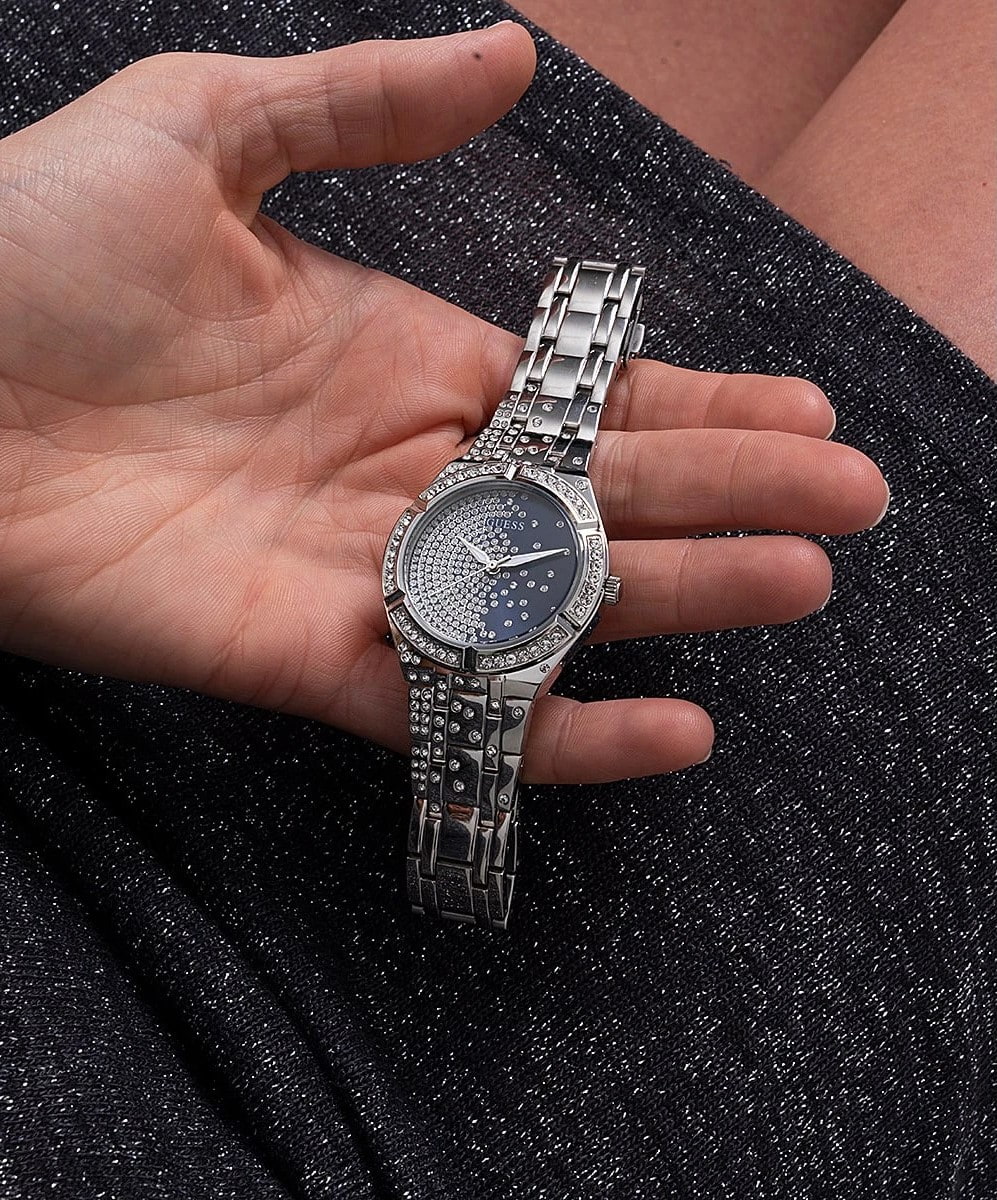 Đồng hồ Guess Women Embellished Dial Bracelet Style Straps Analogue Watch GW0312L1 6