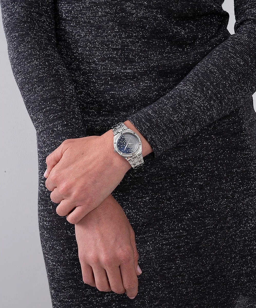 Đồng hồ Guess Women Embellished Dial Bracelet Style Straps Analogue Watch GW0312L1 11