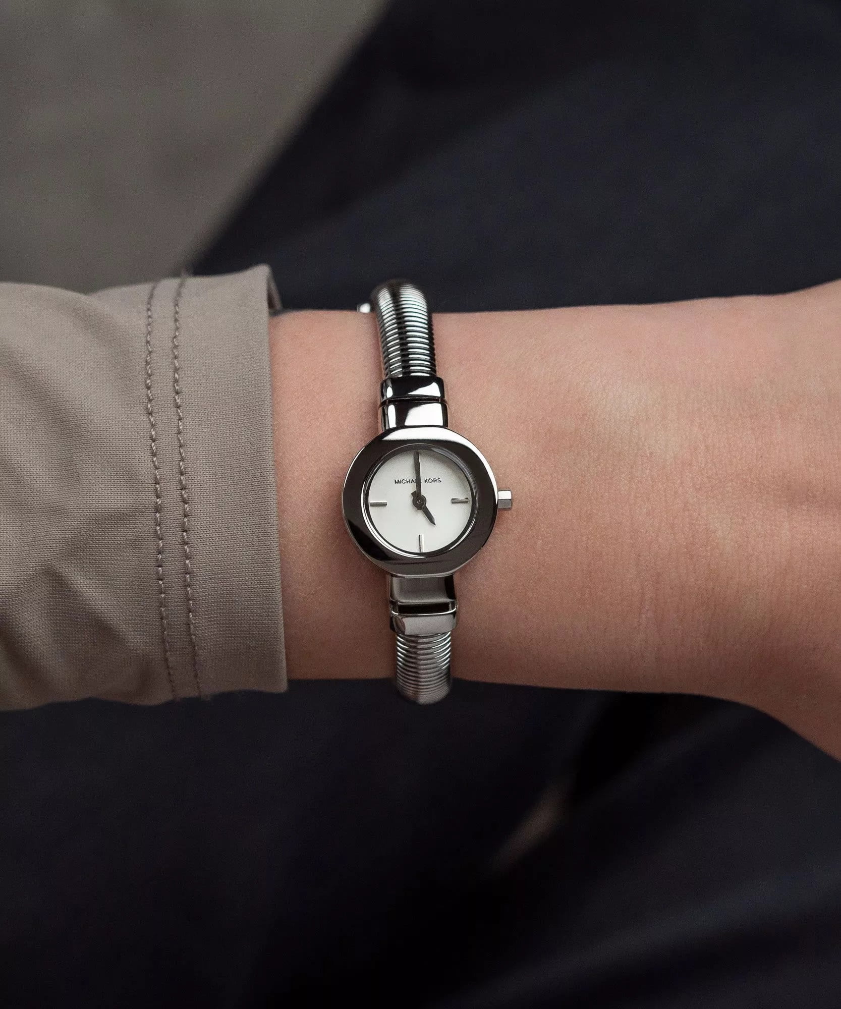Đồng hồ MK nữ Michael Kors Mini Gramercy Silver-Tone Watch MK752 12