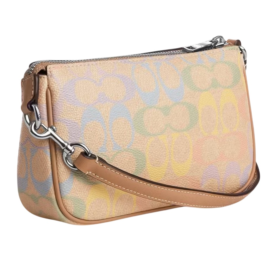 Túi xách Coach Nolita 19 In Rainbow Signature Canvas Sand Multi CDC38 2