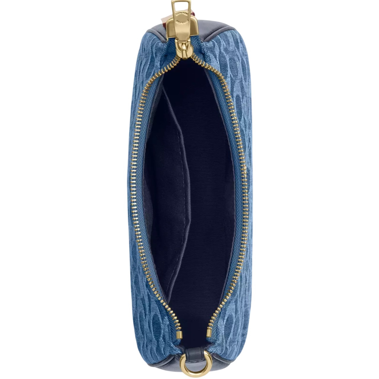 Túi kẹp nách Coach Teri Shoulder Bag In Signature Denim Indigo CDQ56 2