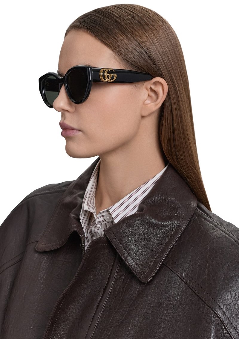 Mắt kính Gucci Low Nose Bridge Fit Sunglasses Black GG1976SK 5