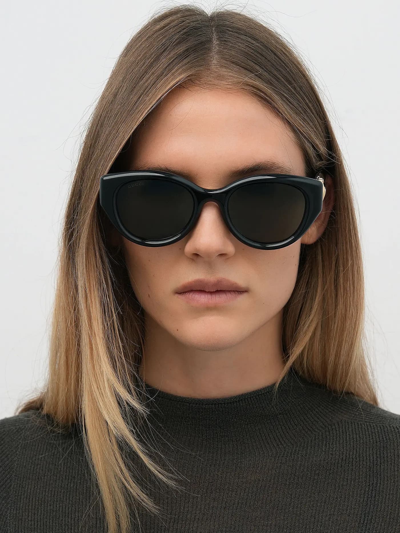 Mắt kính Gucci Low Nose Bridge Fit Sunglasses Black GG1976SK 9
