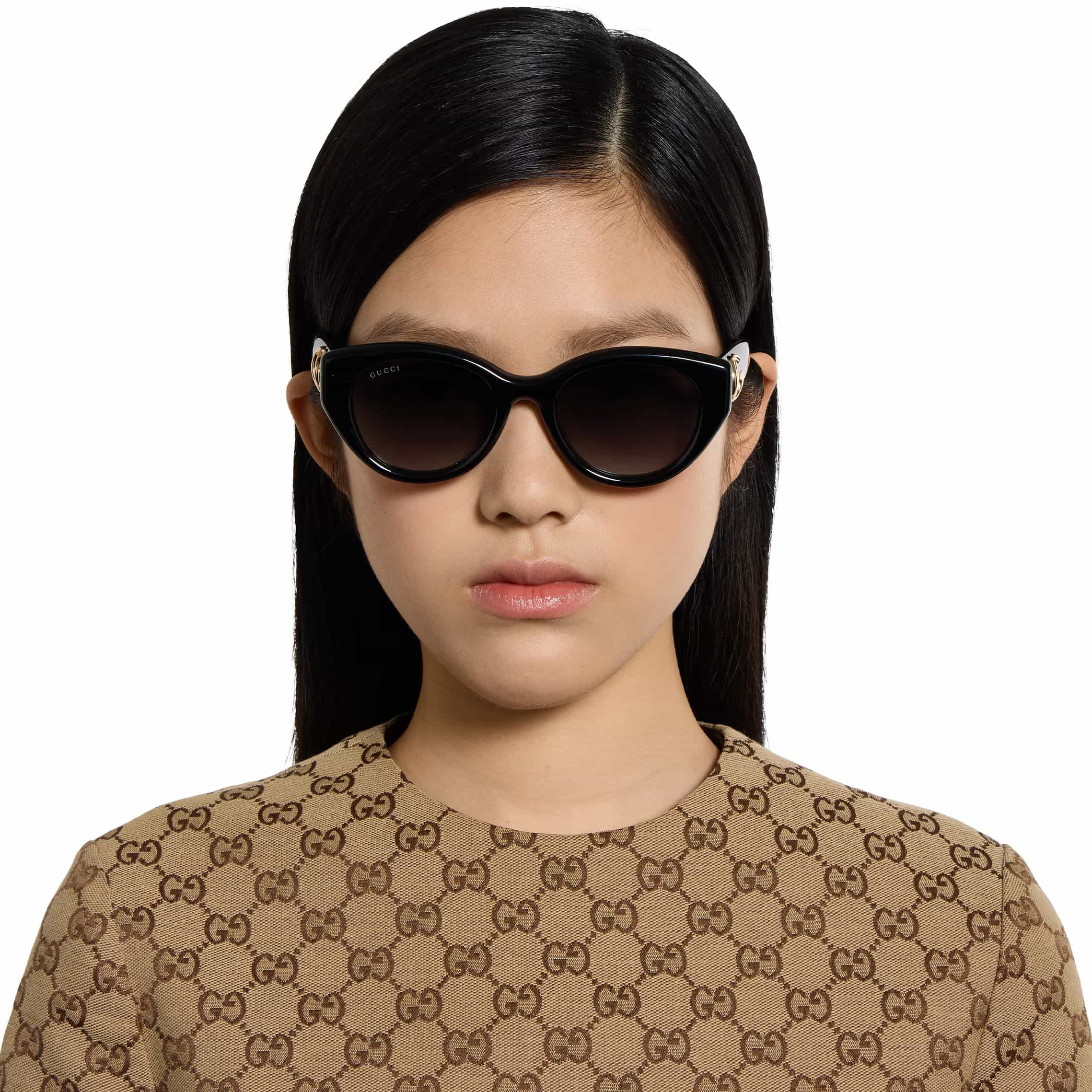 Mắt kính Gucci Low Nose Bridge Fit Sunglasses Black GG1976SK 10