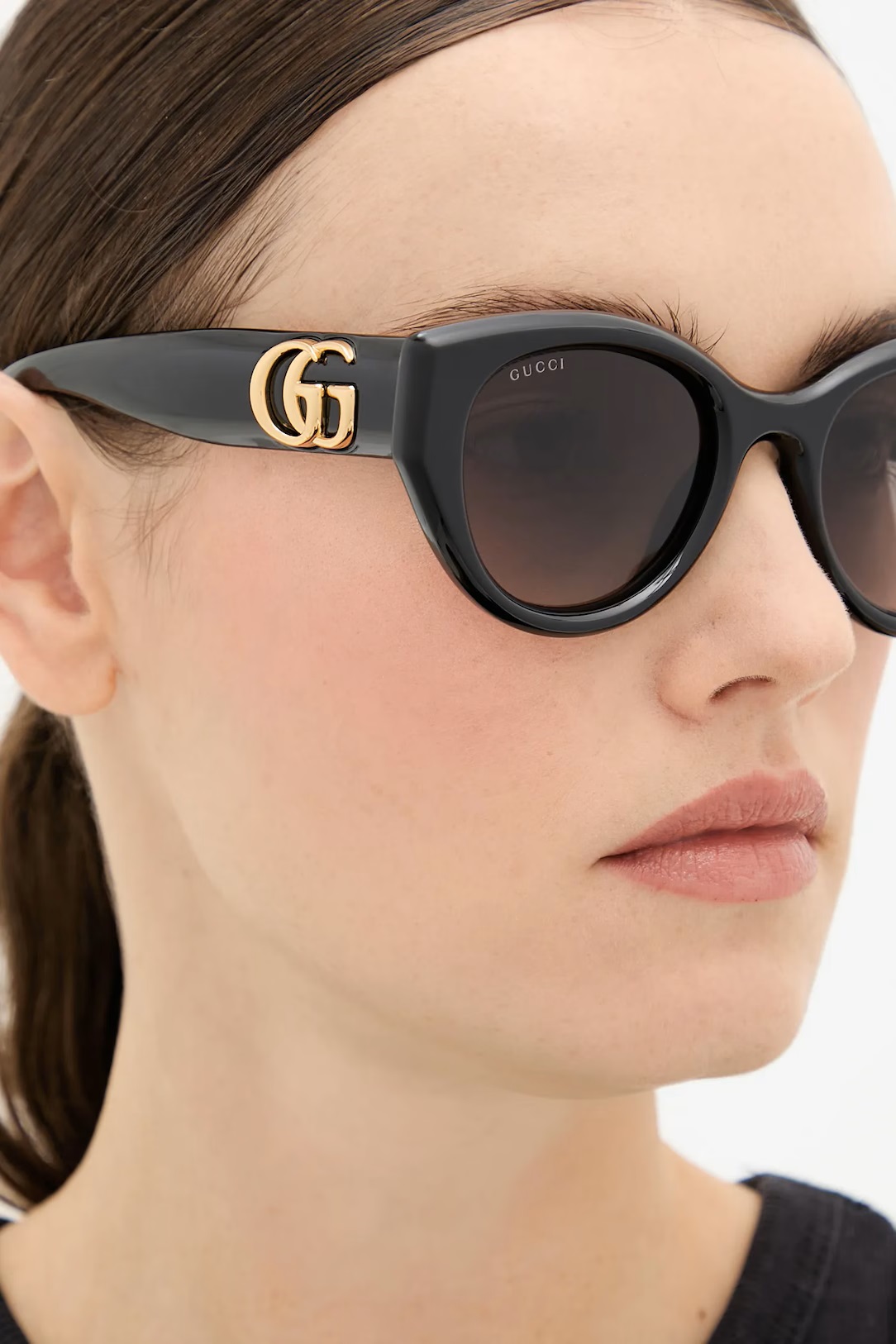 Mắt kính Gucci Low Nose Bridge Fit Sunglasses Black GG1976SK 13