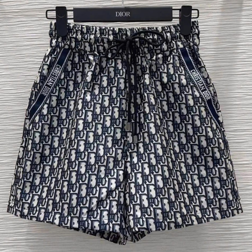 Set áo thun trắng quần short vải Dior 7