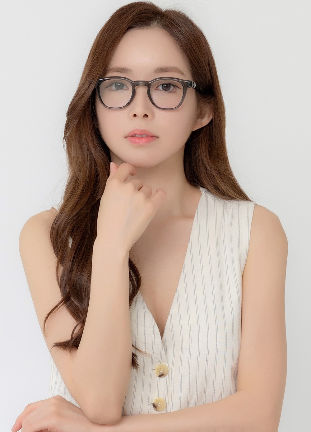 Mắt kính Gentle Monster Gọng Cận Vonzo GC9 Clear Lenses Gray Acetate Frame 11