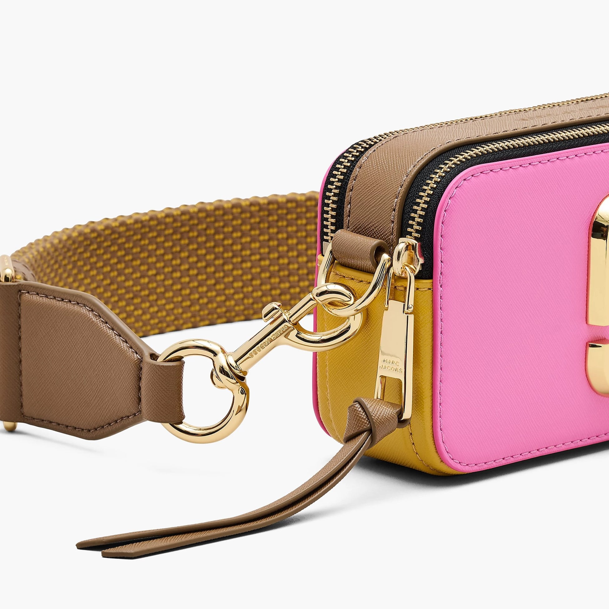Túi xách Marc Jacobs màu hồng The Colorblock Snapshot Crossbody Bag Bow Pink Multi 5