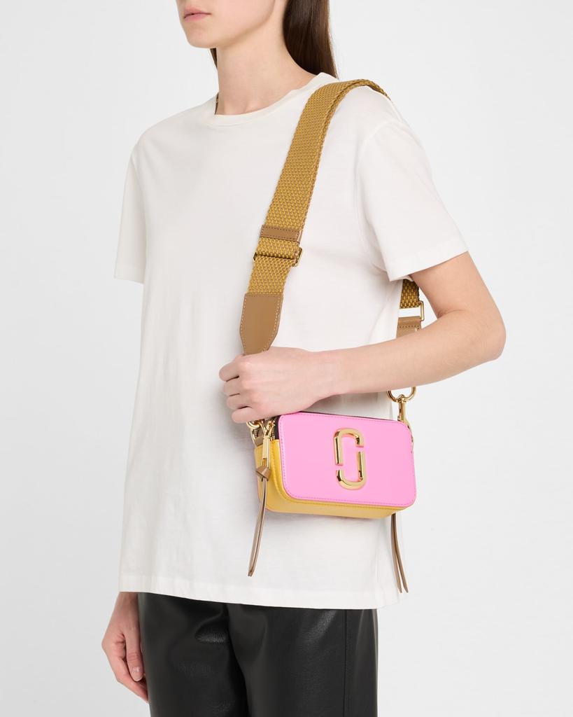 Túi xách Marc Jacobs màu hồng The Colorblock Snapshot Crossbody Bag Bow Pink Multi 7