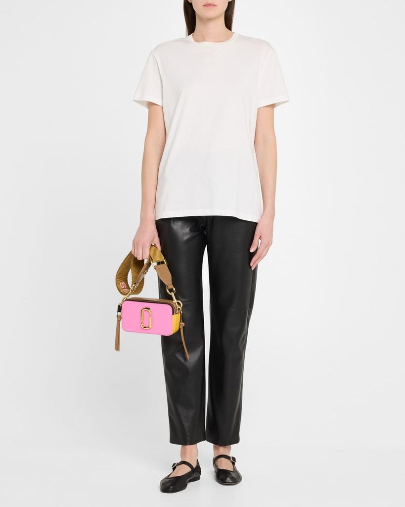 Túi xách Marc Jacobs màu hồng The Colorblock Snapshot Crossbody Bag Bow Pink Multi 13