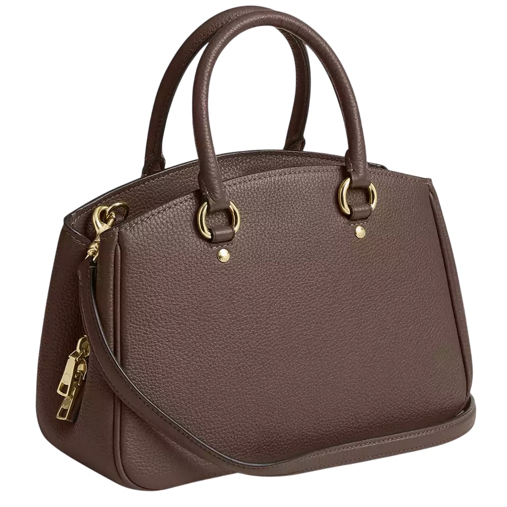 Túi Coach nữ Savannah Small Carryall Bag Pebbled Leather Dark Stone CAL54 8
