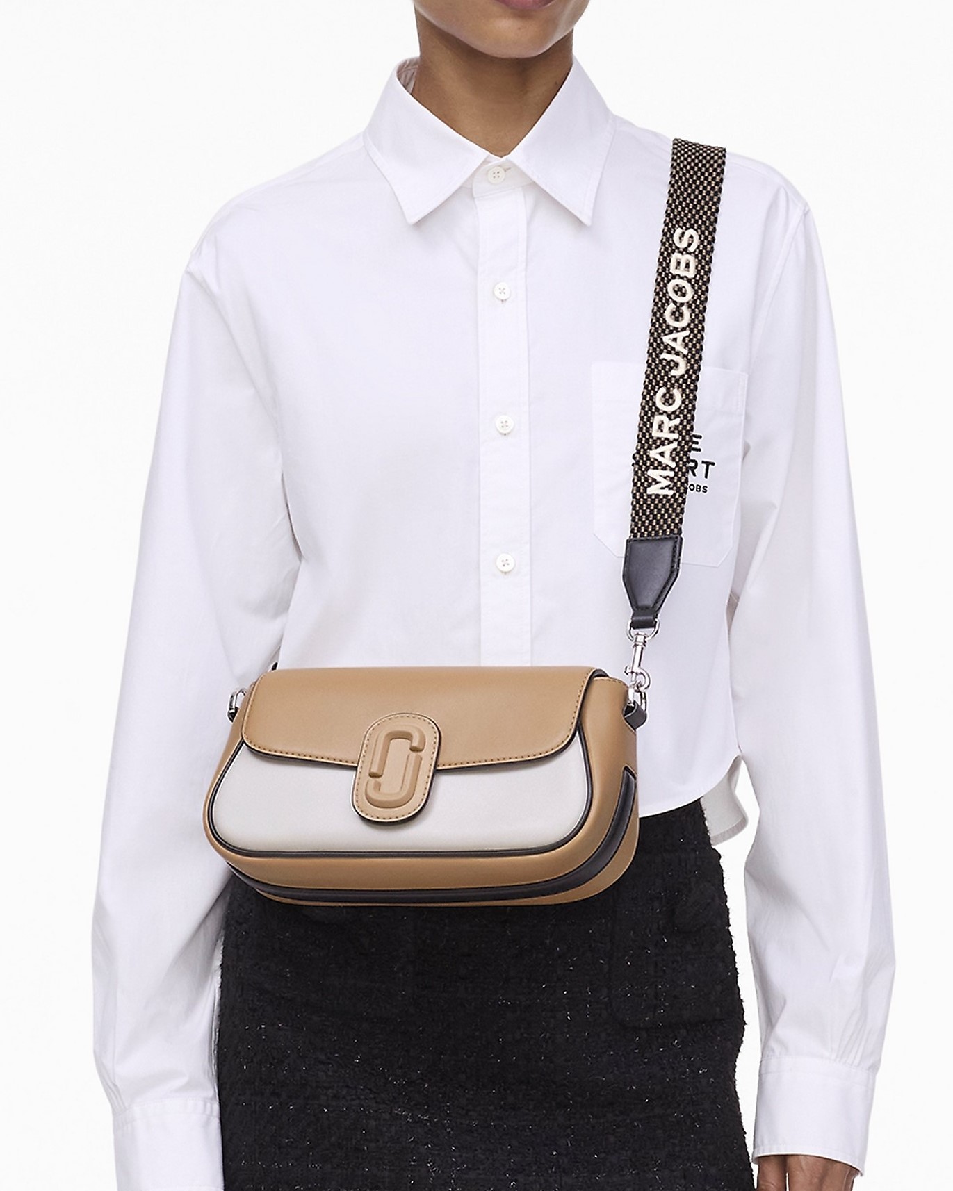 Túi đeo vai Marc Jacob The Colorblock Leather Covered J Mark Clover Large 2S5HSH022H02 6