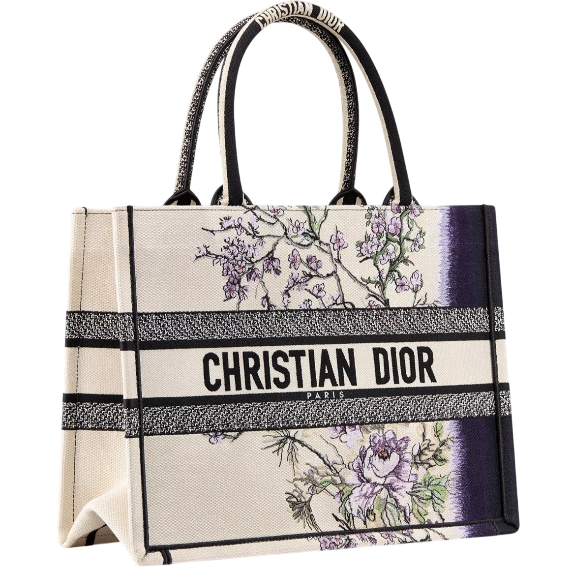 Túi cầm tay nữ Medium Dior Book Tote Multicolor Dior Pivoine Embroidery 4
