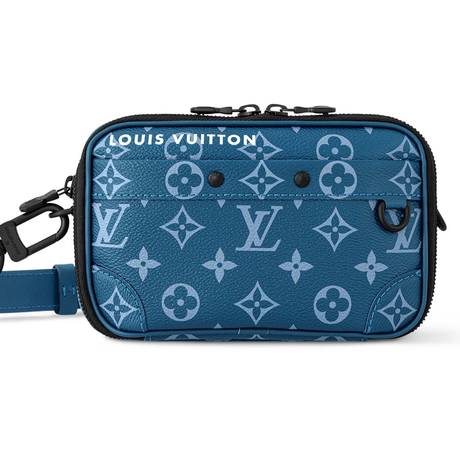 TÚI ĐEO CHÉO LOUIS VUITTON NANO ALPHA WEARABLE WALLET ATLANTIC BLUE MONOGRAM CANVAS 4