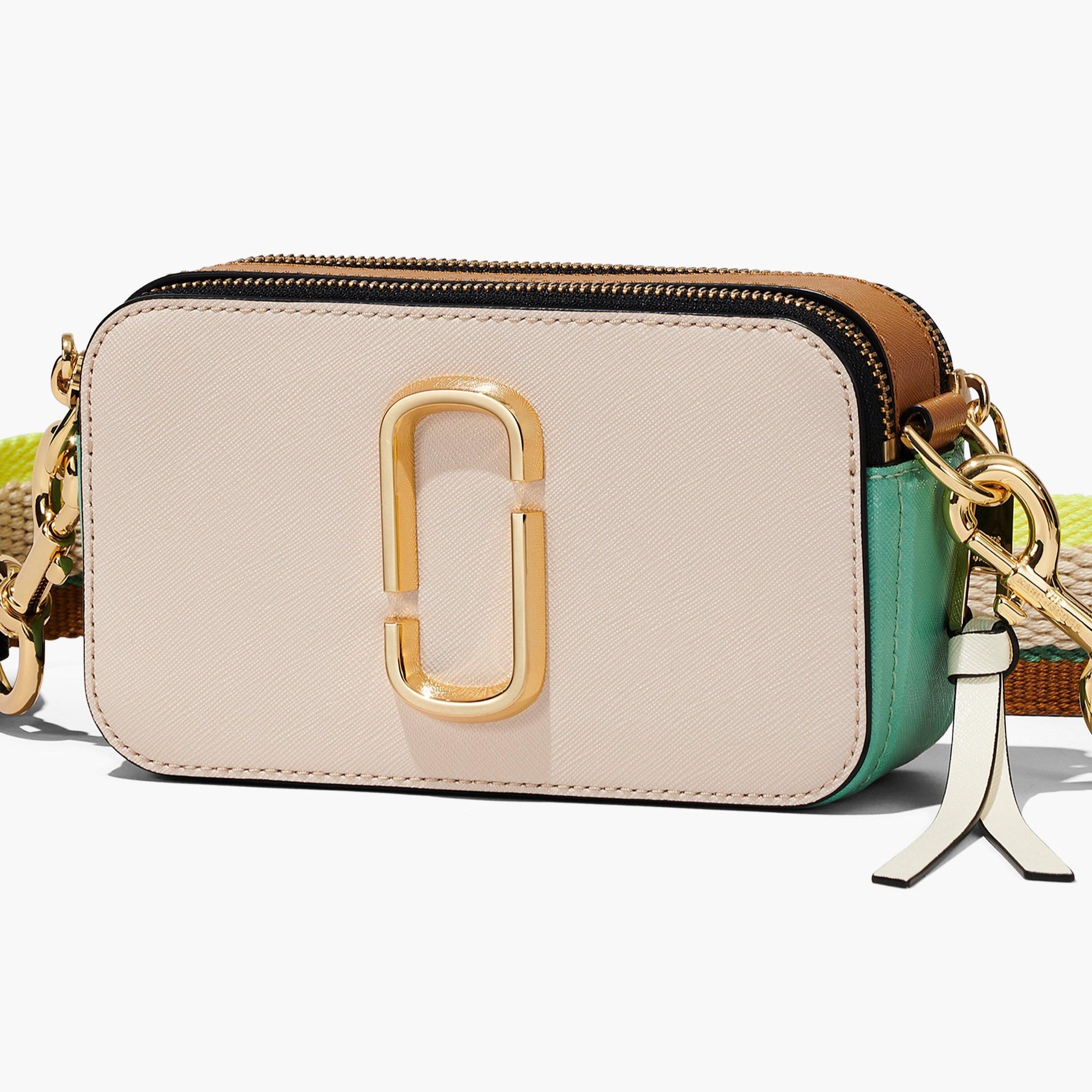 Túi đeo vai Marc Jacobs màu hồng The Colorblock Snapshot Camera Bag Tapioca Multi 1