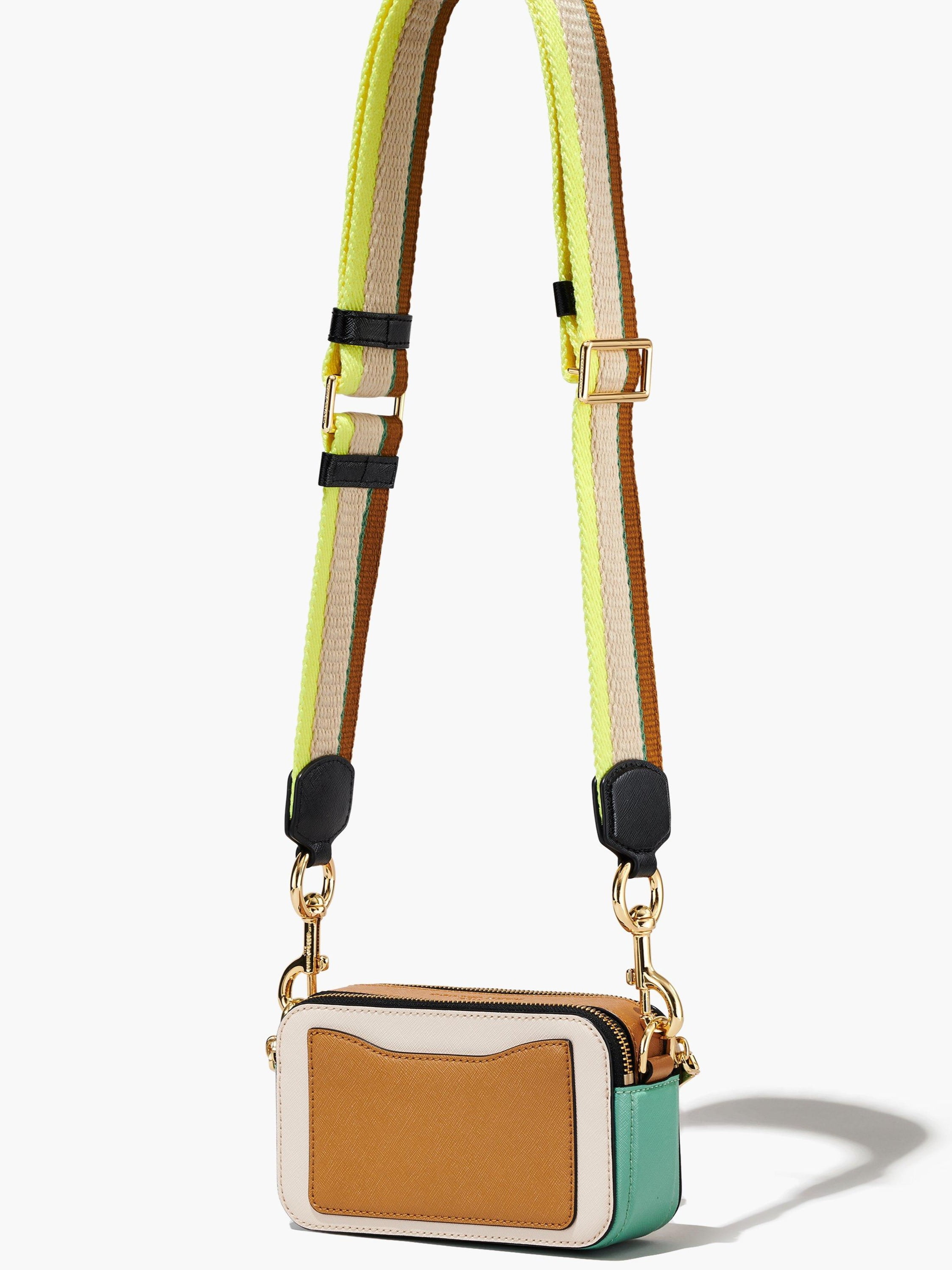 Túi đeo vai Marc Jacobs màu hồng The Colorblock Snapshot Camera Bag Tapioca Multi 6