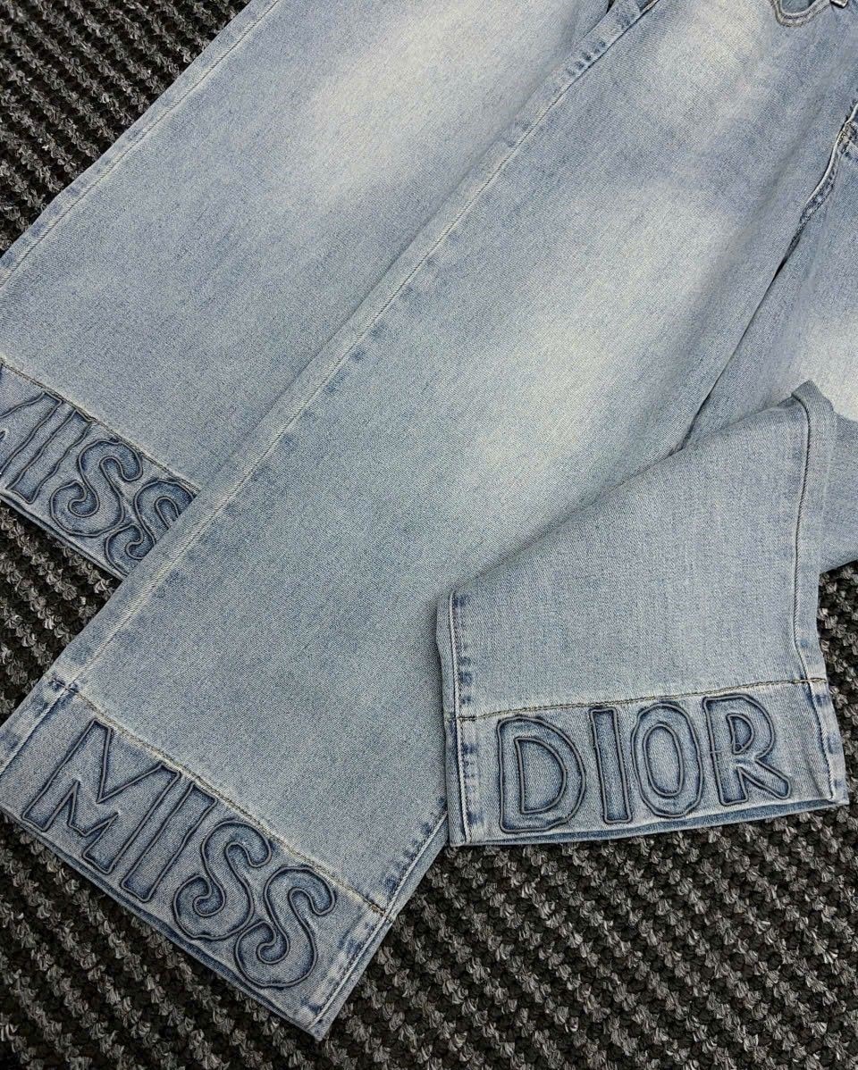 Quần jean suông nữ Miss Dior 1