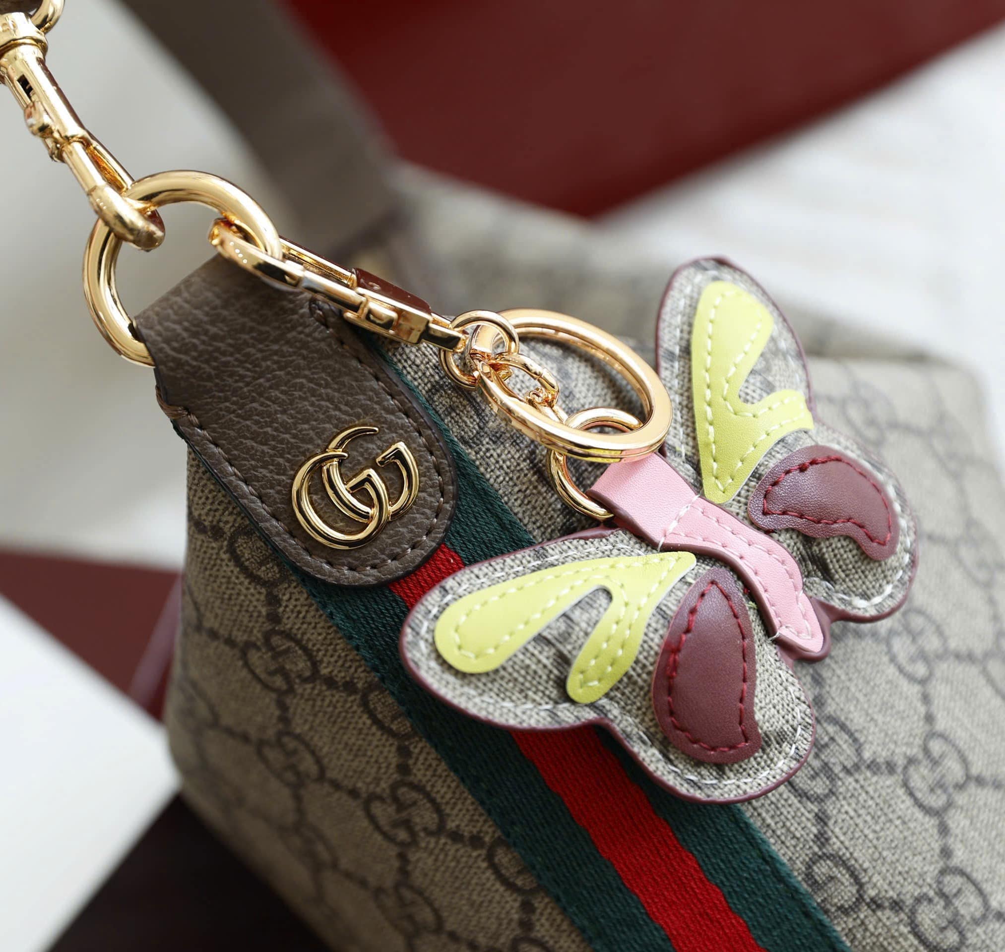 Túi Gucci Ophidia GG Super Mini Canvas Shoulder Bag 6