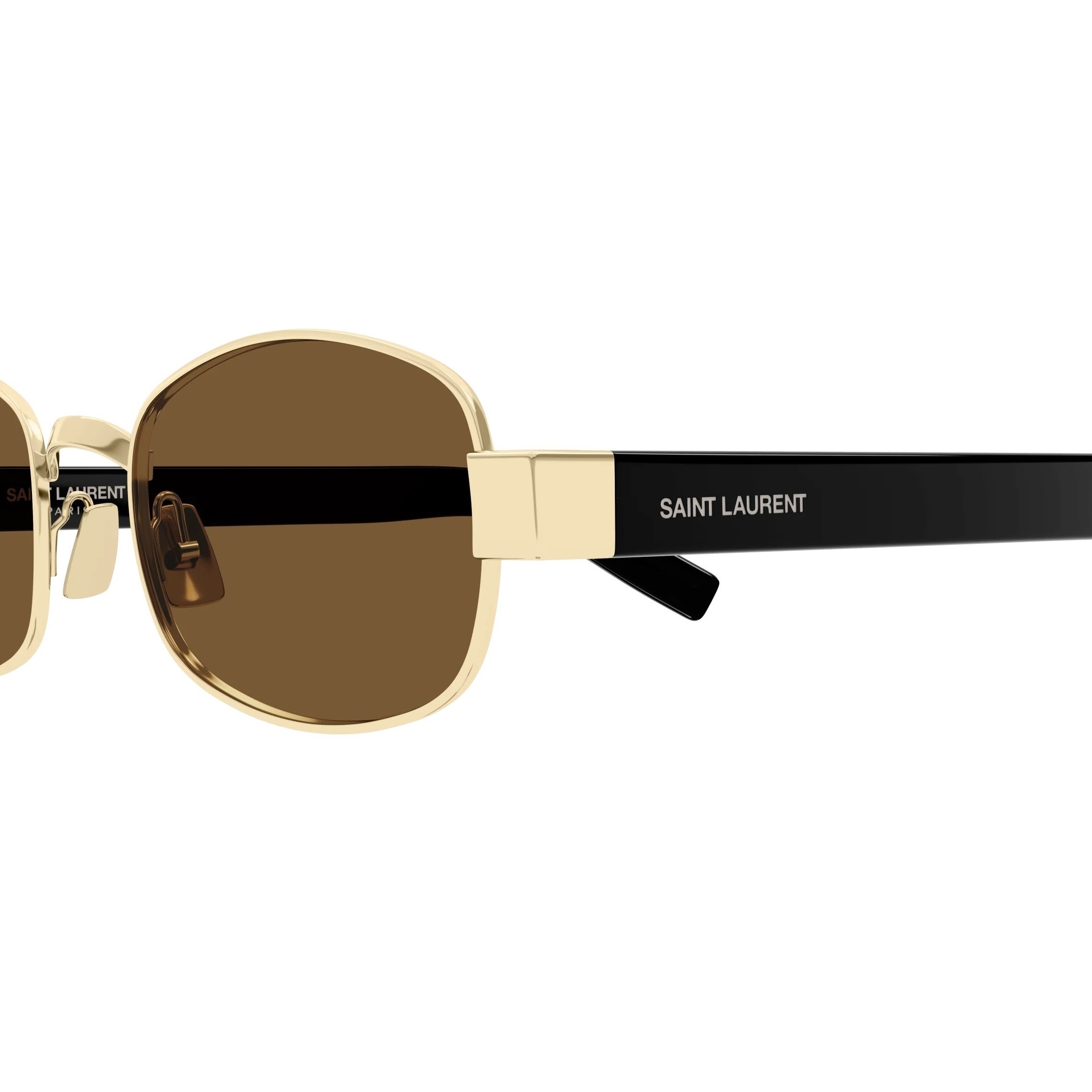 Kính Mát Yves Saint Laurent YSL Oval Sunglasses SL706 001 Gold Brown 3