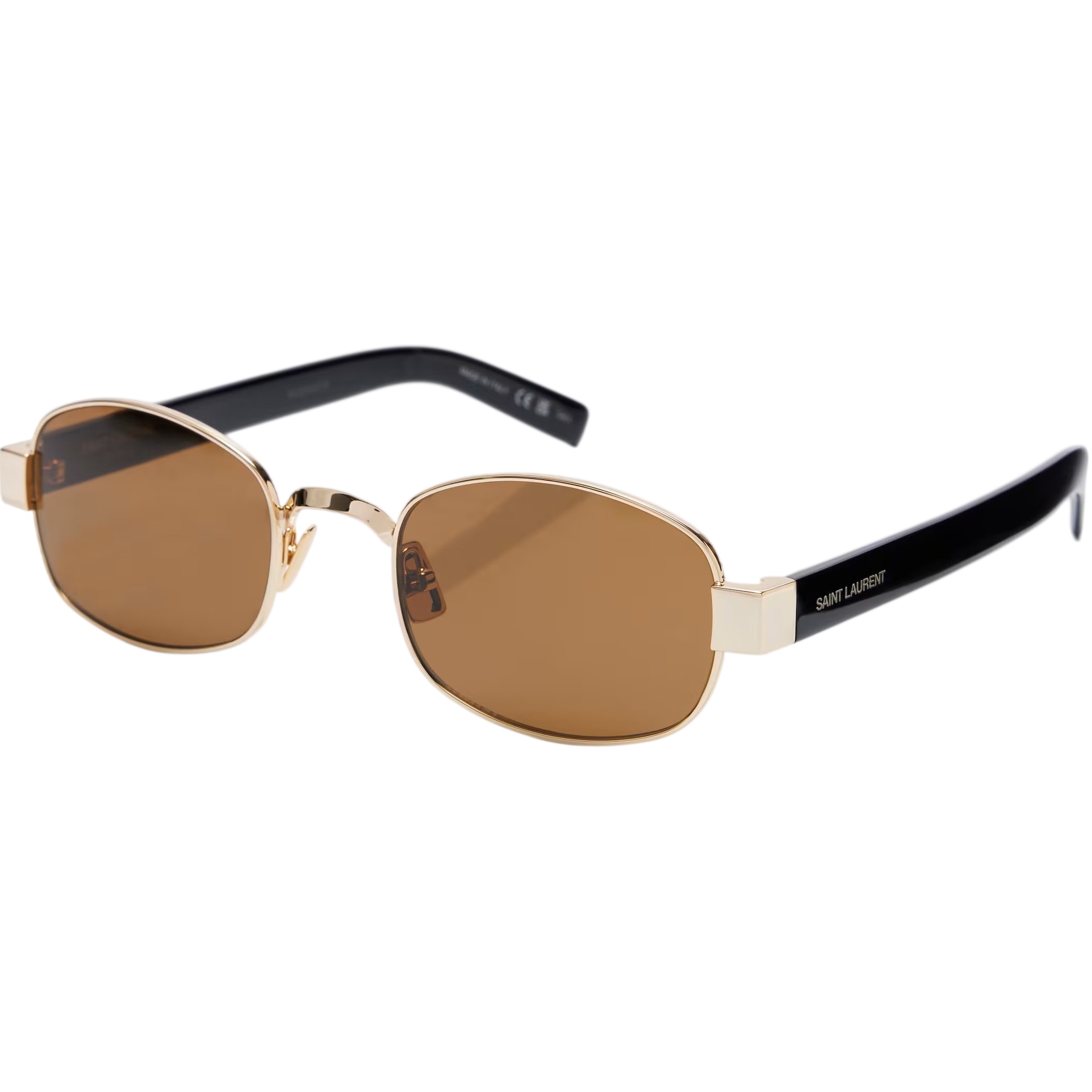 Kính Mát Yves Saint Laurent YSL Oval Sunglasses SL706 001 Gold Brown 10