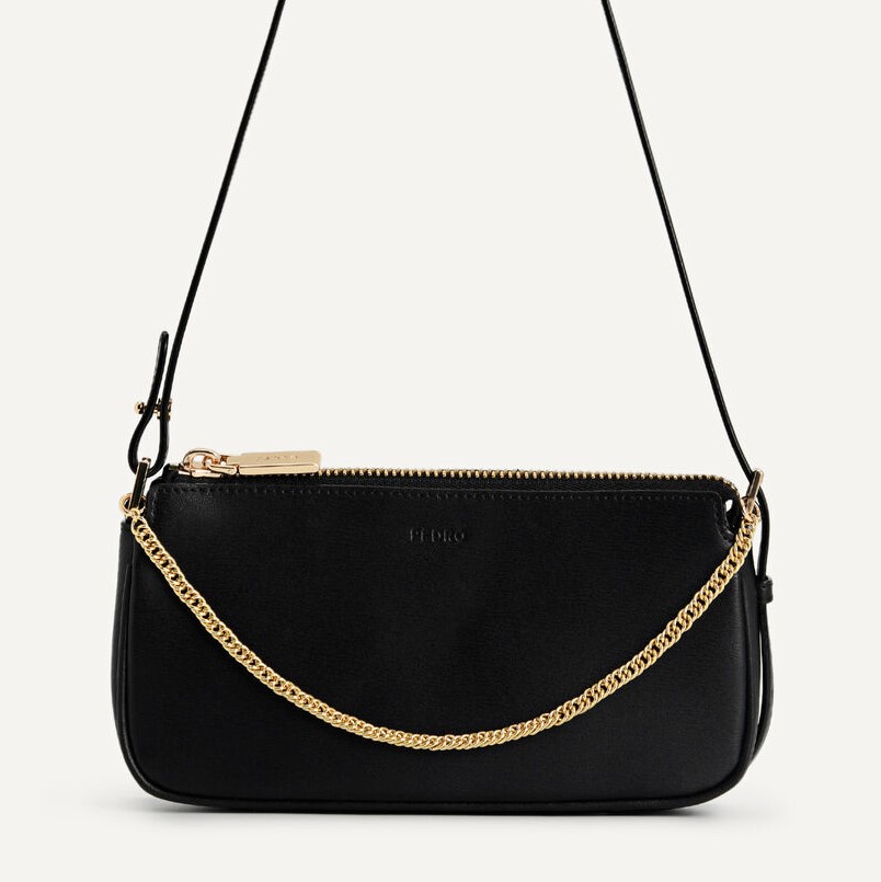 TÚI XÁCH PEDRO MADDY LEATHER CHAIN DETAILED SHOULDER BAG 11