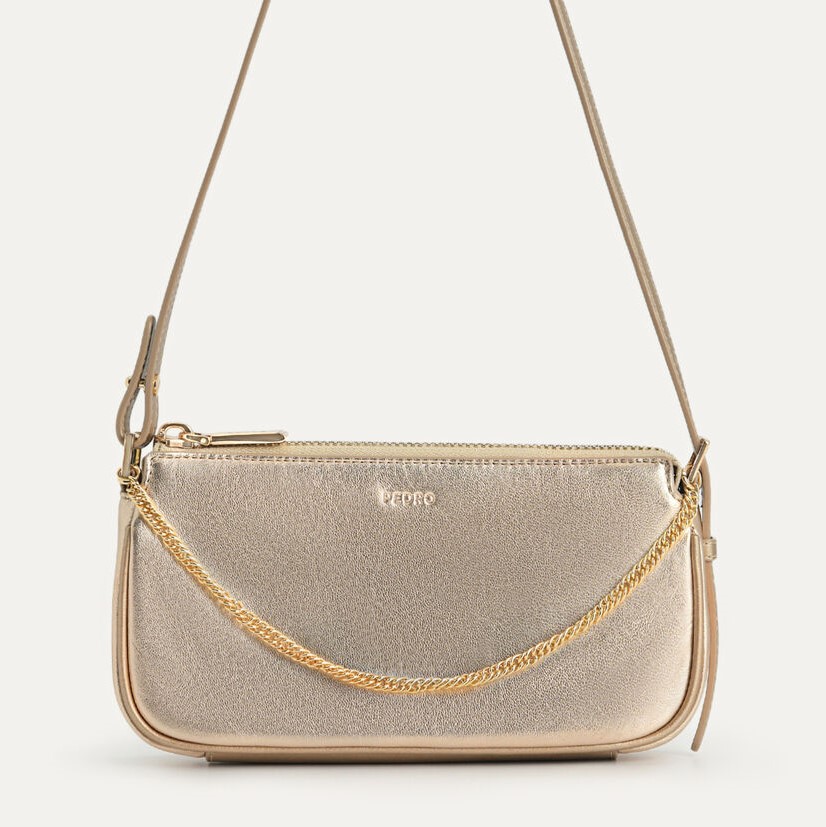 TÚI XÁCH PEDRO MADDY LEATHER CHAIN DETAILED SHOULDER BAG 15