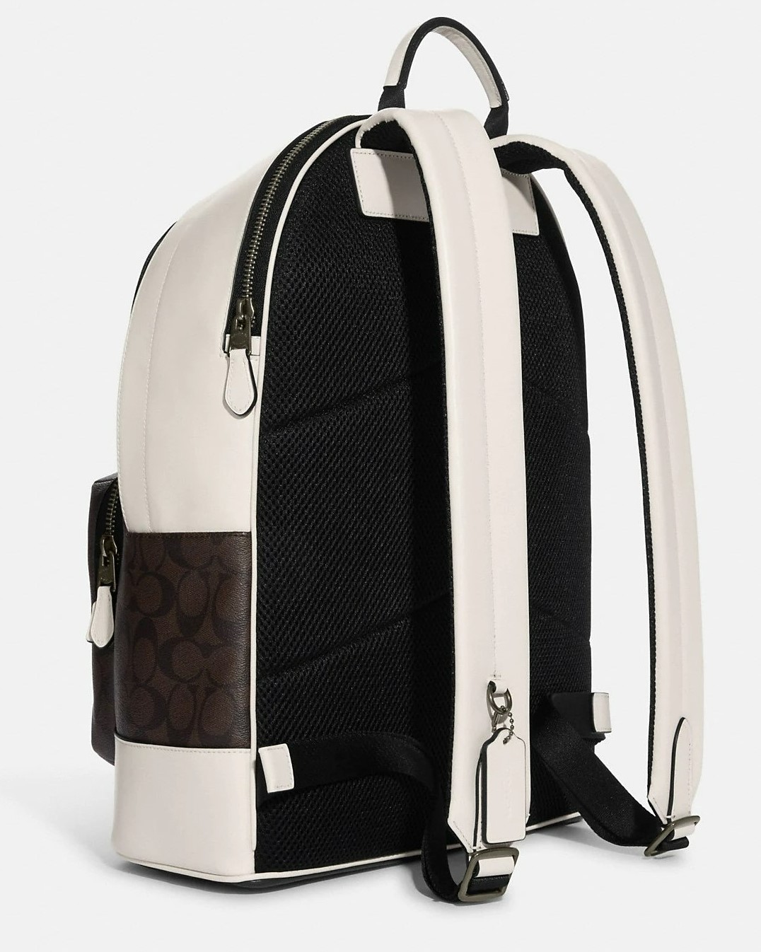 BALO COACH WEST BACKPACK IN SIGNATURE CANVAS WITH VARSITY MOTIF MAHOGANY 1