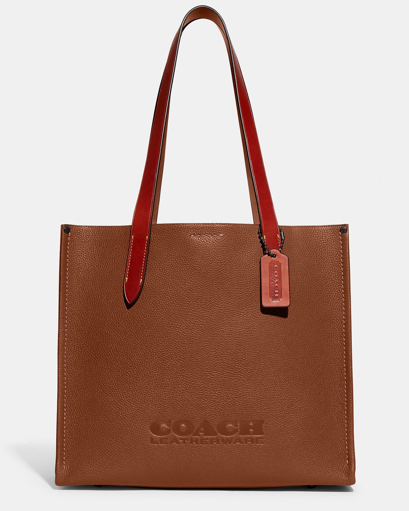 TÚI TOTE COACH RELAY TOTE 34 POLISHED PEBBLE LEATHER BAG CH757 6