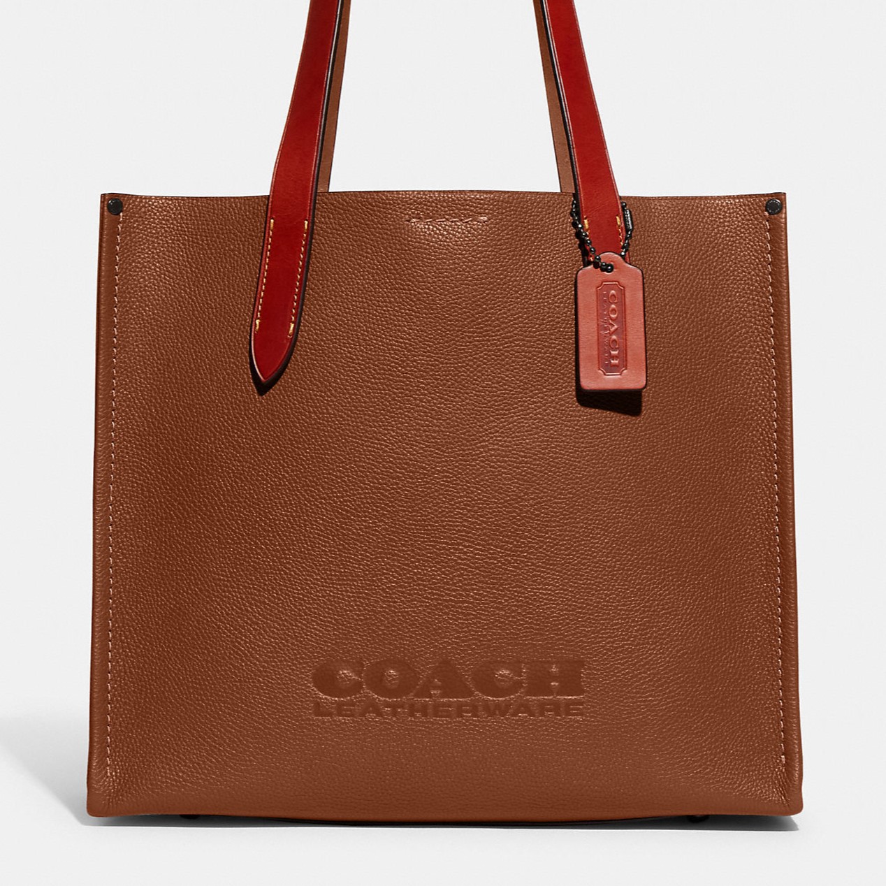 TÚI TOTE COACH RELAY TOTE 34 POLISHED PEBBLE LEATHER BAG CH757 8