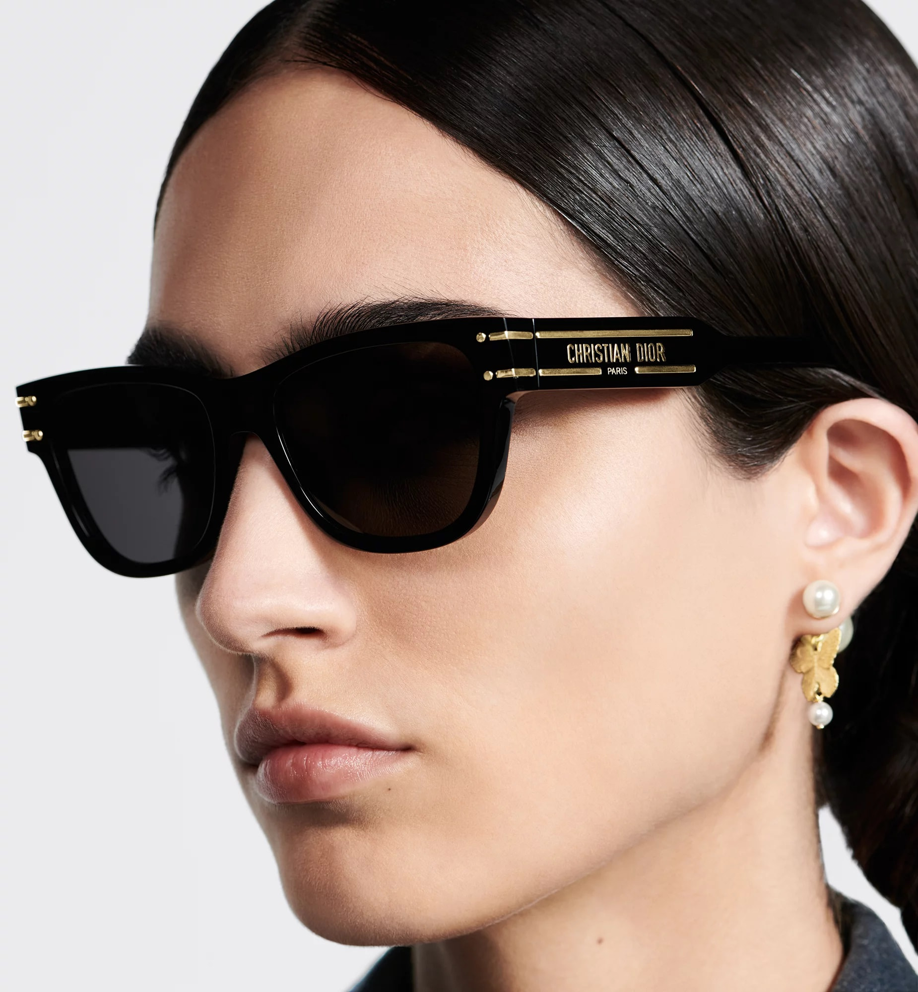 Mắt kính Dior Signature Black Square Sunglasses S7F 1