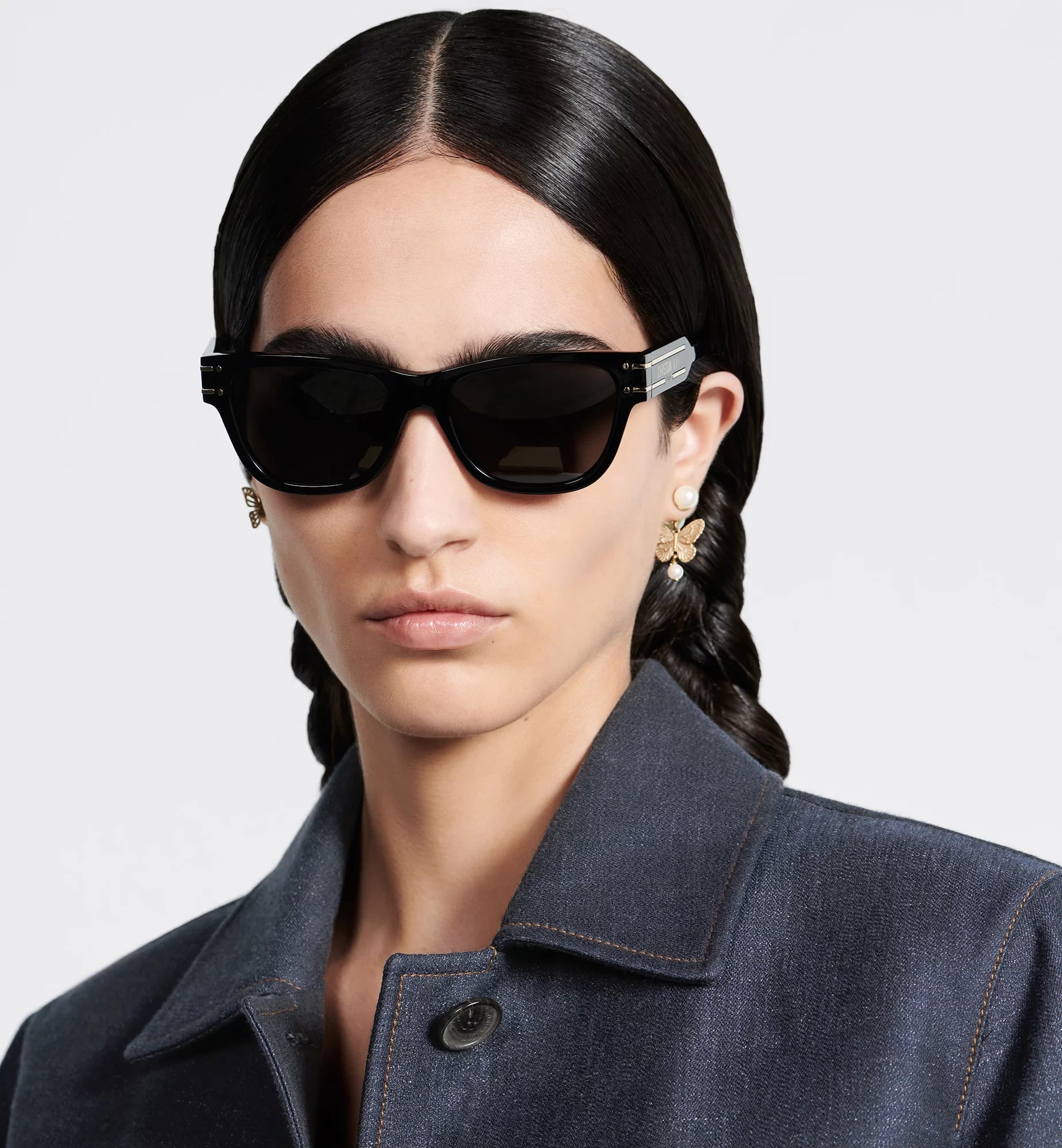 Mắt kính Dior Signature Black Square Sunglasses S7F 2